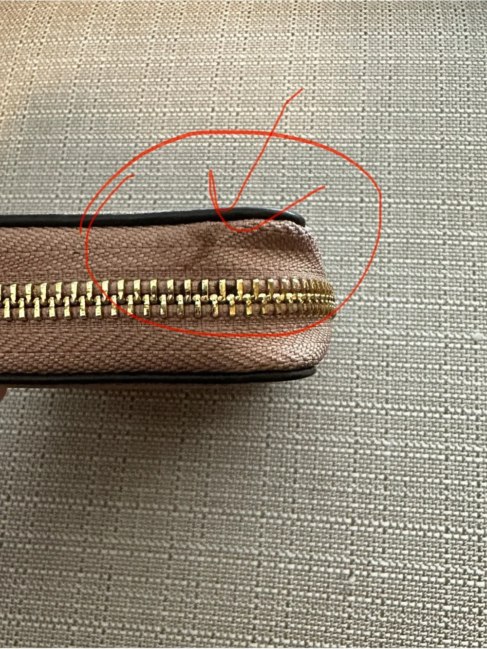 Michael Kors Brown Wallet Wristlet with Gold Center Panel